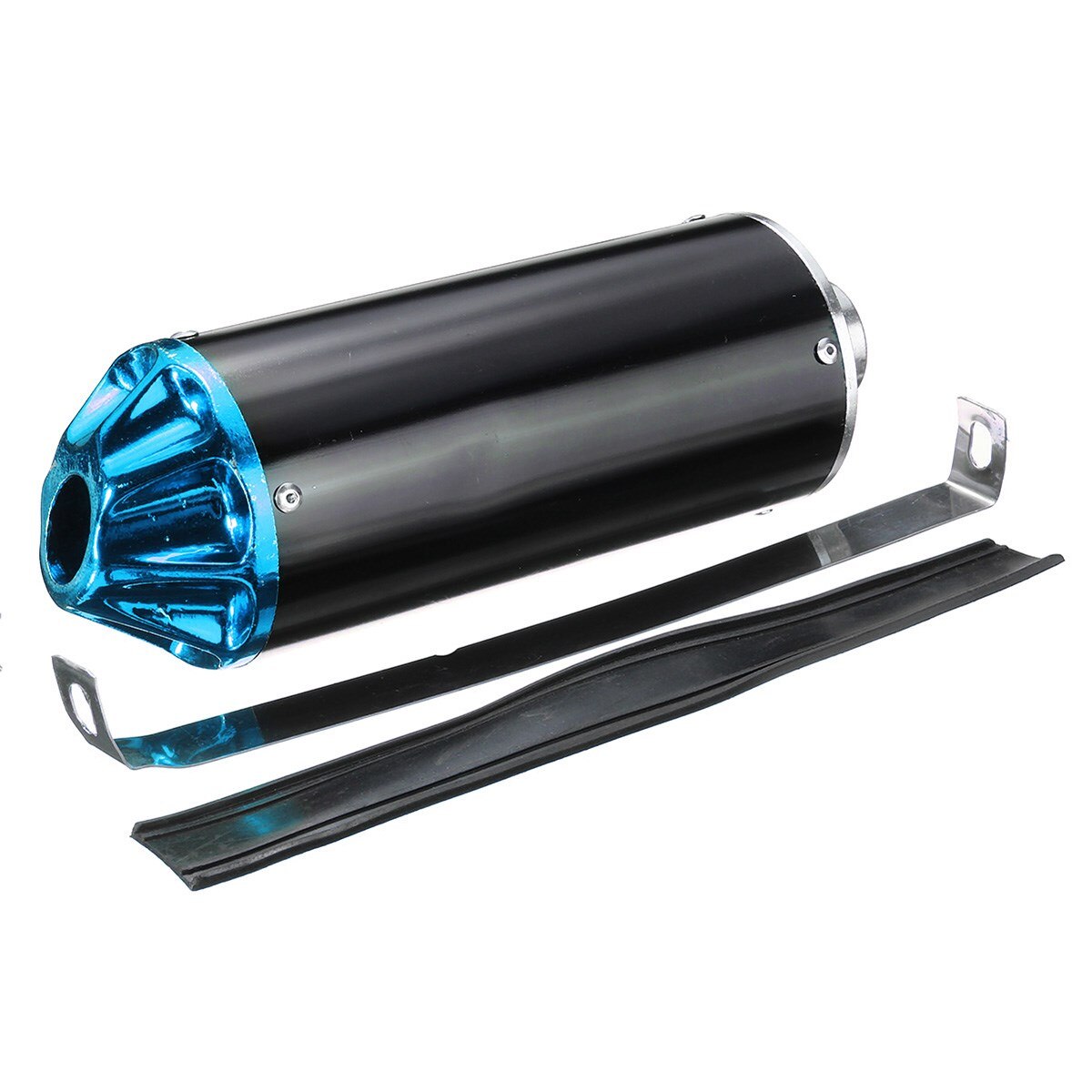 28Mm Uitlaat Met Klem Voor Ttr CRF50 Ssr Thumpstar 90cc 110cc 125cc Dirt Pit Bike: Blauw