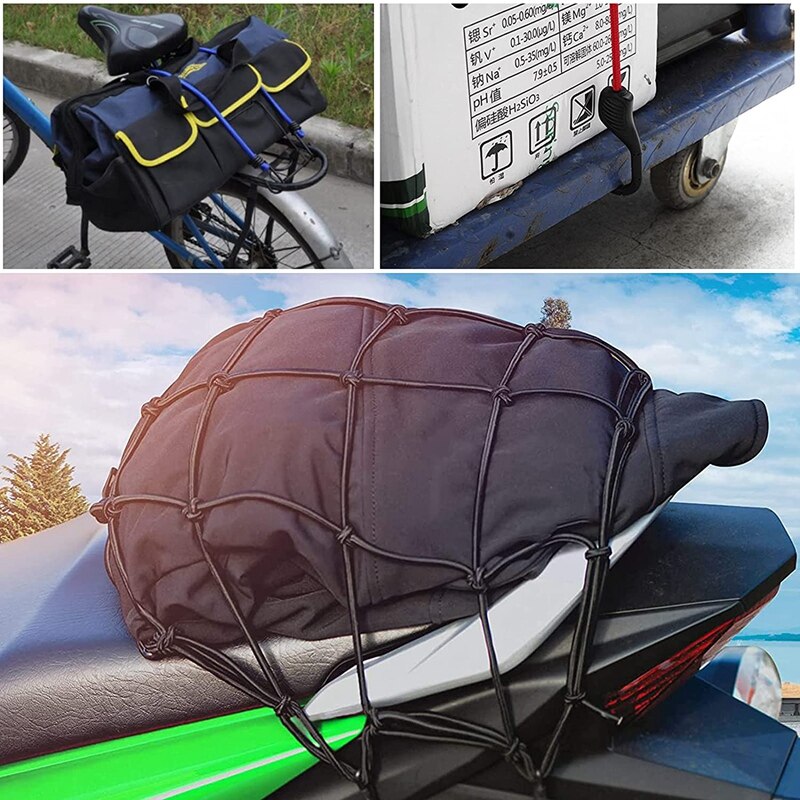 30Pcs Elastische Bungee Koorden Met Haken, Touw Bagage Verpakking Riem, bagagenet Voor Motorcycle Bike Travel Camping Wandelen