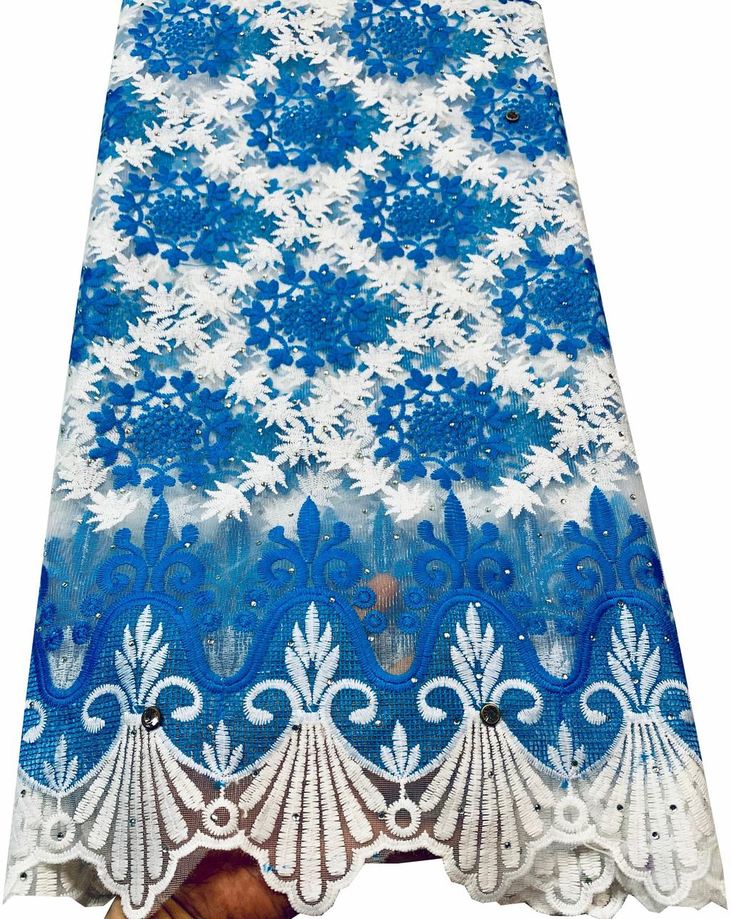 Commercio all&#39;ingrosso 2022 ultimo tessuto di pizzo netto francese africano con pietre 5Y. Tessuto di pizzo Tulle africano di alta qualità per matrimonio YLL3817