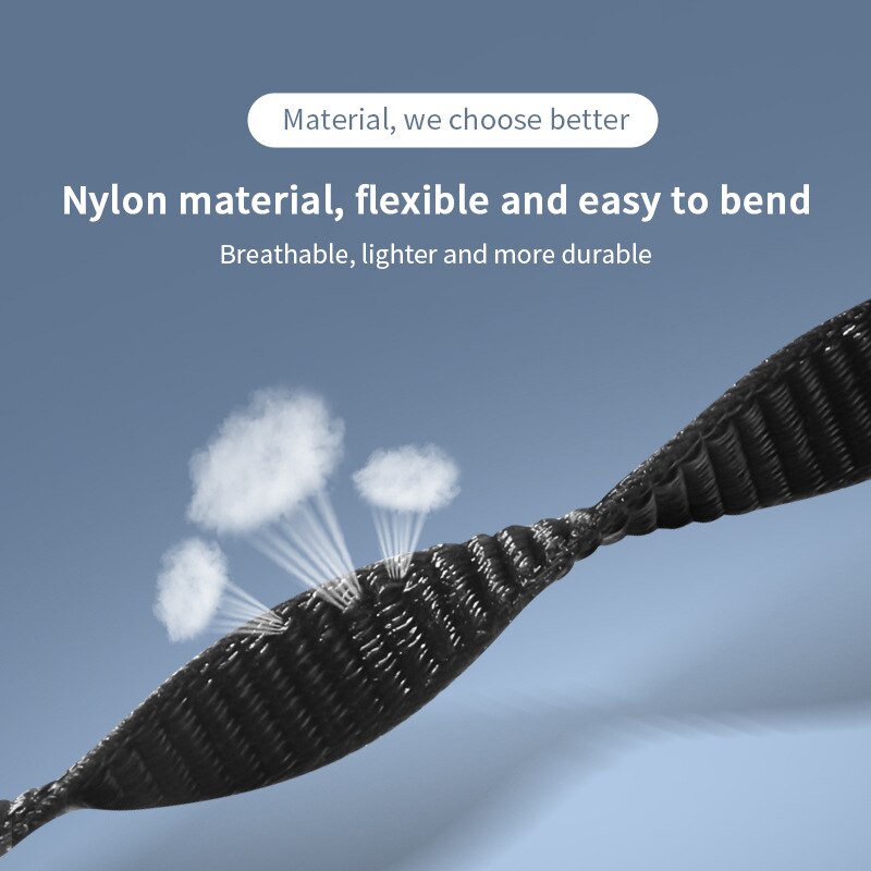 Bracelet de rechange pour xiaomi mi band 6, boucle en Nylon, accessoires pour montre connectée Mi band 5 4 3 7