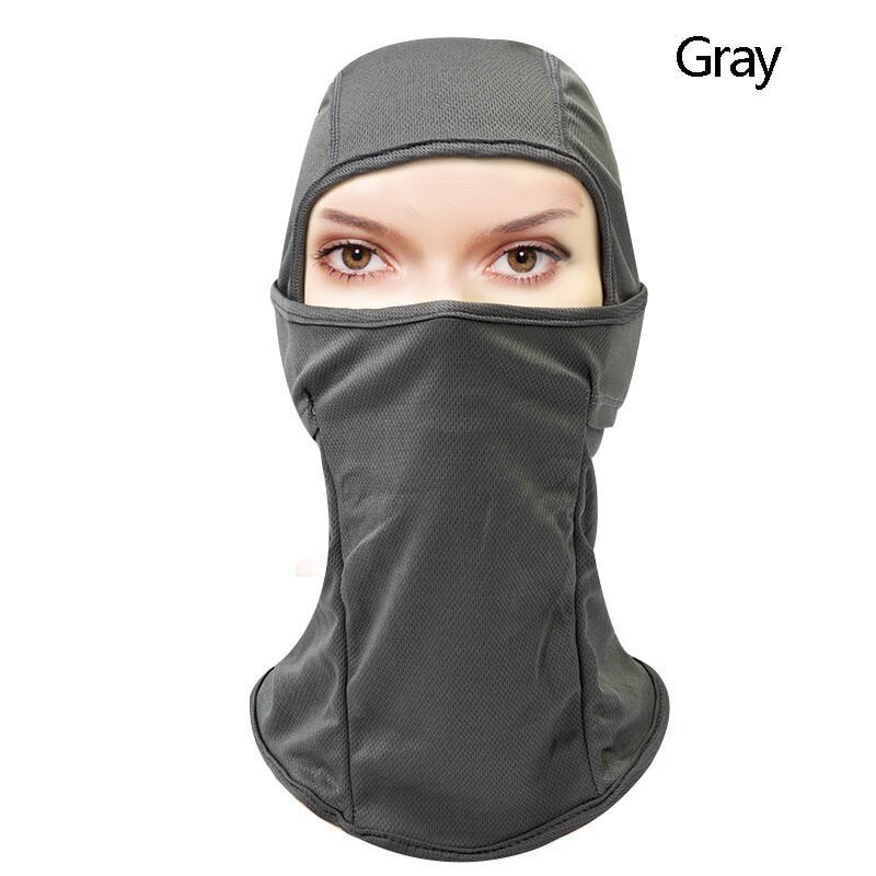 Winddicht skimasker, motormasker, nekkap, buitenmasker, vochtafvoerend, gezichtsbedekking  qp2: Grijs