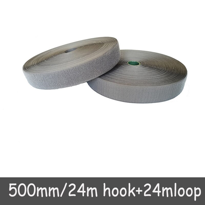 50mm Width velcros no adhesive fastener stick clothing tape sewing magic hook loop sticker strip velcroing strap stick 24 meters: Color 15