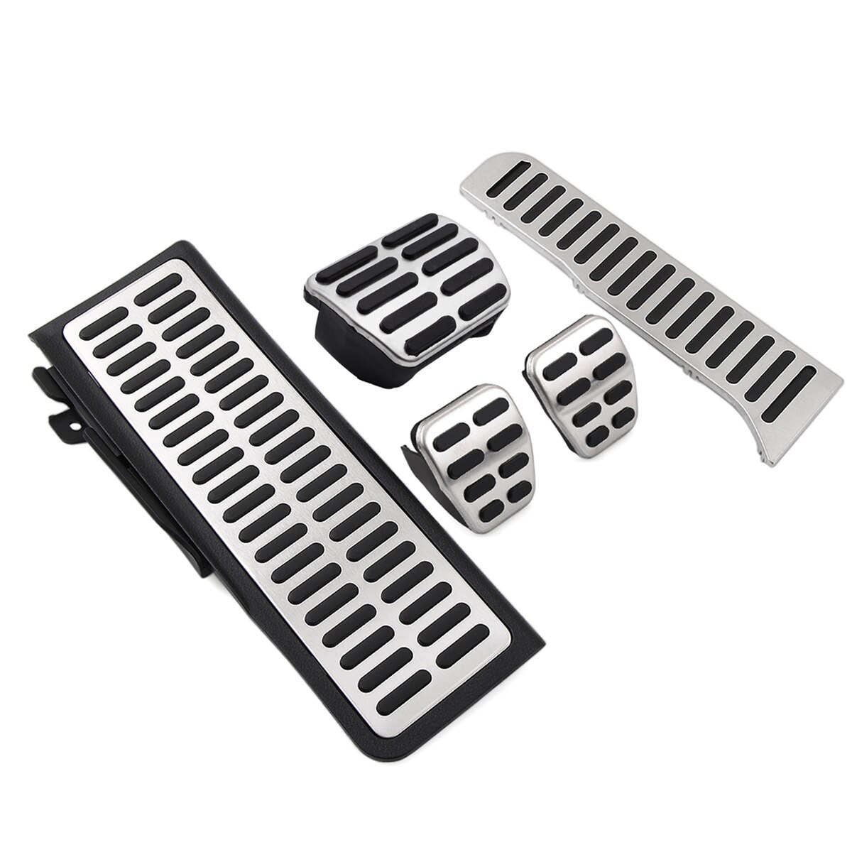 Car Footrest Gas Clutch Brake Pedal Cover Kit For VW Jetta Golf Scirocco Rabbit EOS Tiguan For Skoda Octavia For Seat Altea AT