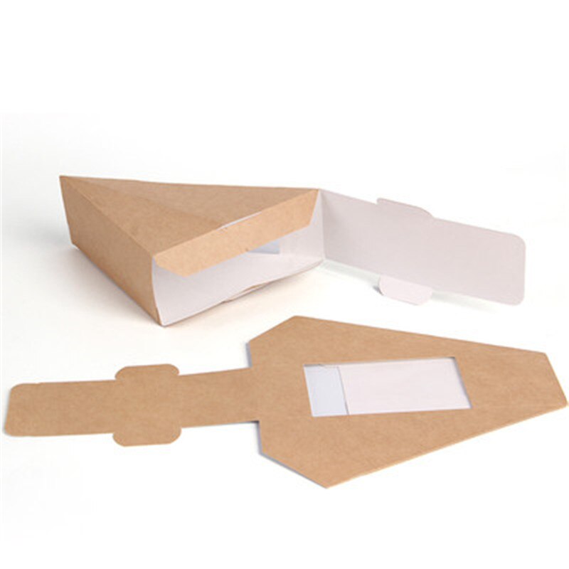 Kraft Paper Sandwich Box Triangle Paper Box Open Window West Point Bakery Food Packaging Packing Box