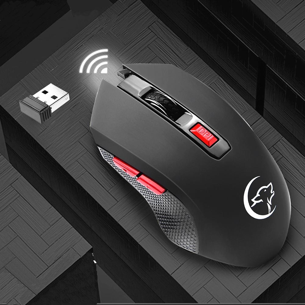 2.4G Wireless Gaming Mouse 2400DPI 6 Buttons Optical Mice w/ USB Receive mouse Mute Gamer Mouse Game Mice For PC Laptop#T2