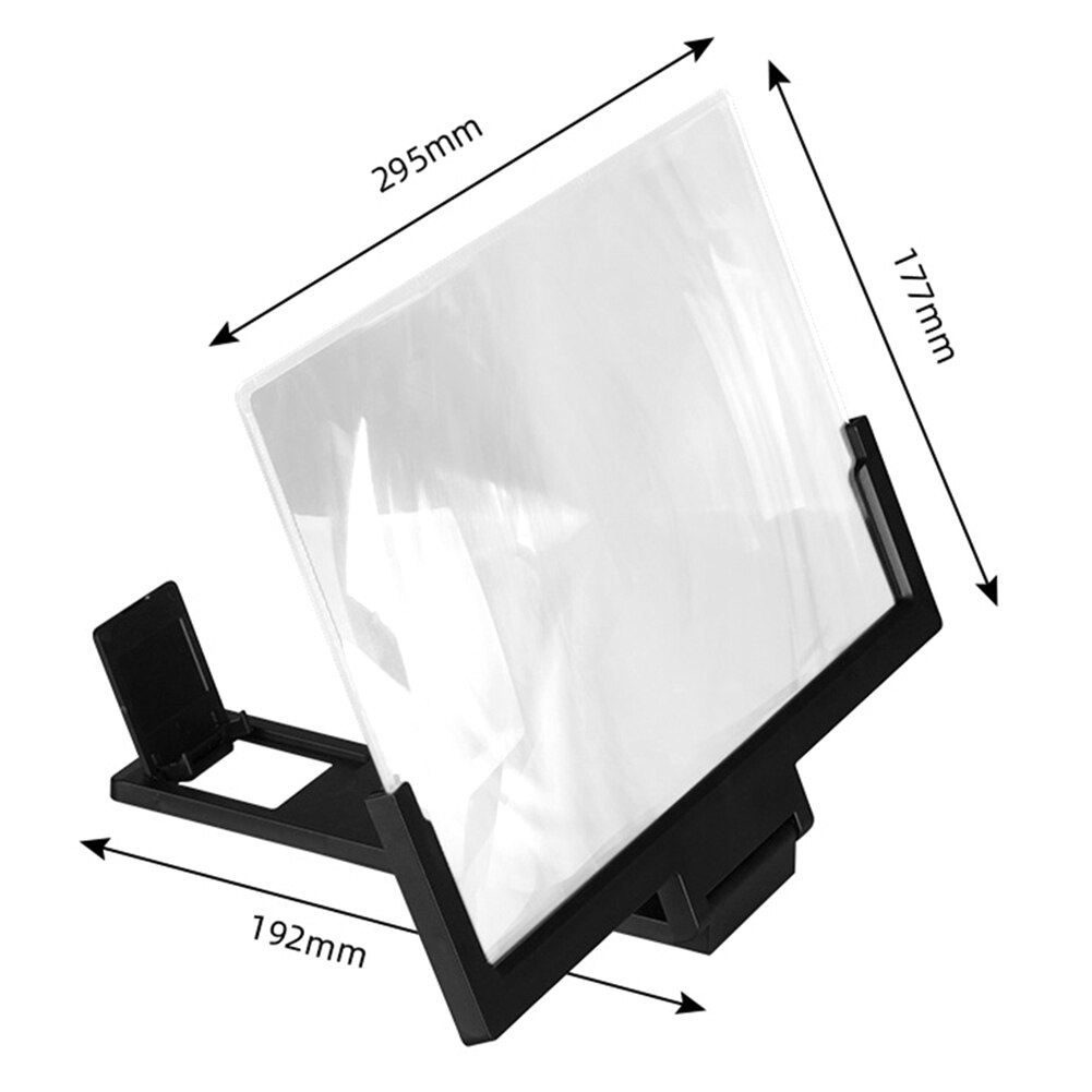 14 inch Mobile Phone HD Screen Amplifier Stereoscopic Magnifying Durable Glass Foldable Phone Bracket Tablet Holder