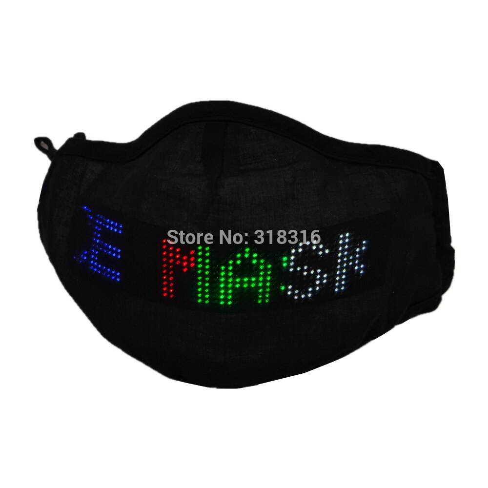 Rechargeable battery 4 color Rave Mask light up Led Luminous Face Mask for Halloween Masquerade Party: 4color