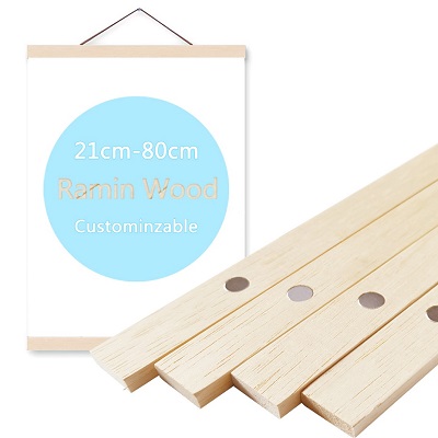 8 kleuren 30 40 50 cm Magnetische Poster Hanger Teak Hout Zwart Wit Fotolijst Canvas Schilderij Frame Goud Zwart walnoot Muur Frame: 5 inch / Rood