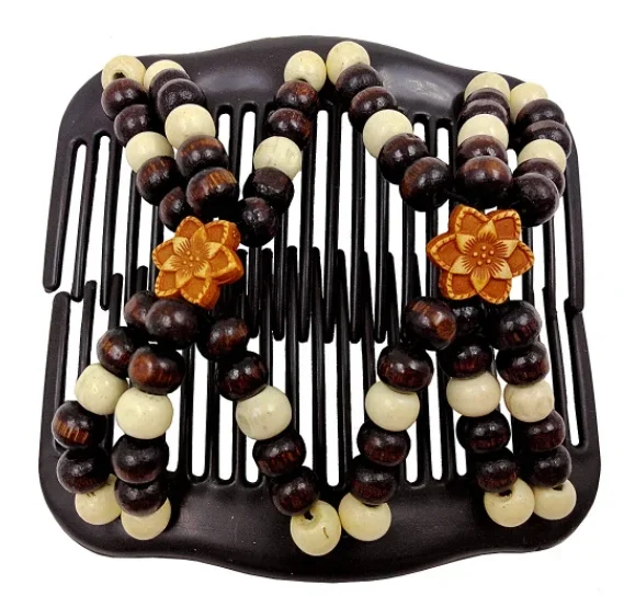 Peine de doble hilera con cuentas Delysia King