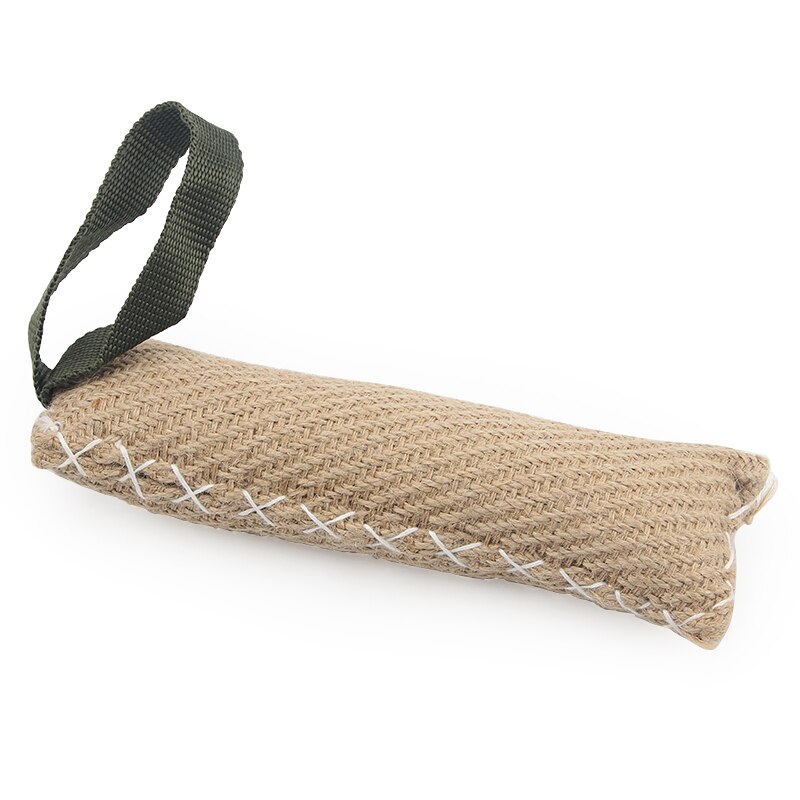 Durable Small Dog Training Bite Tug Toy Beige Chew Dog Interactive Pet Toy German Shepherd Training Dog Toy