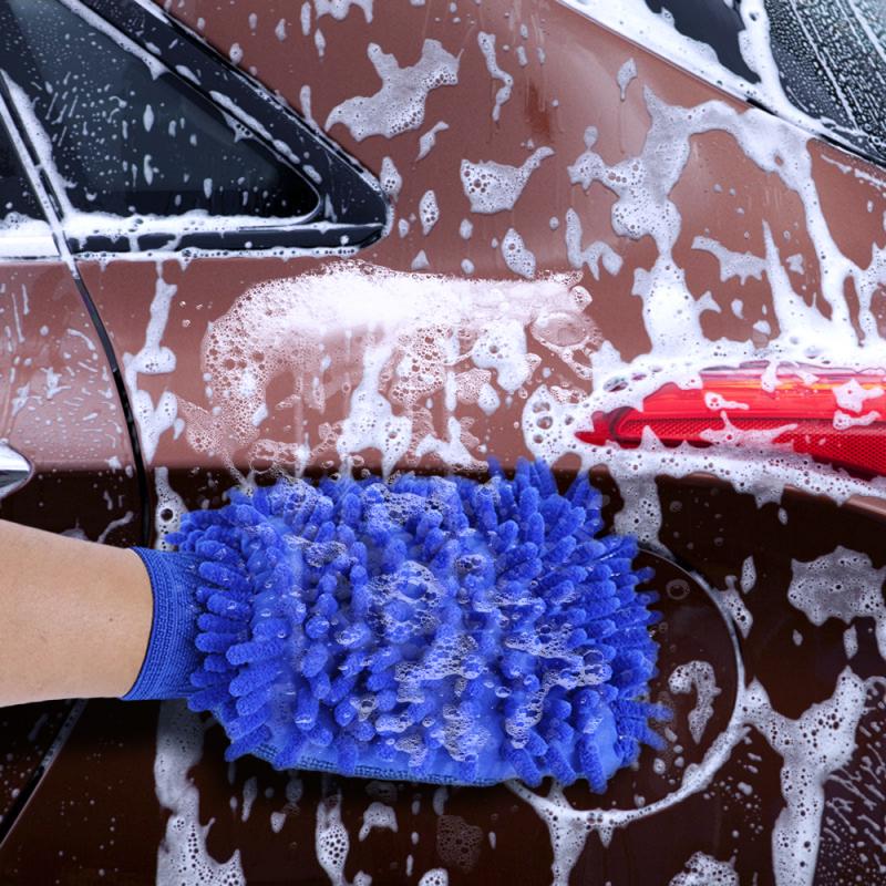 Car Styling Wool Soft Car Washing Gloves Cleaning Brush Motorcycle Washer Care