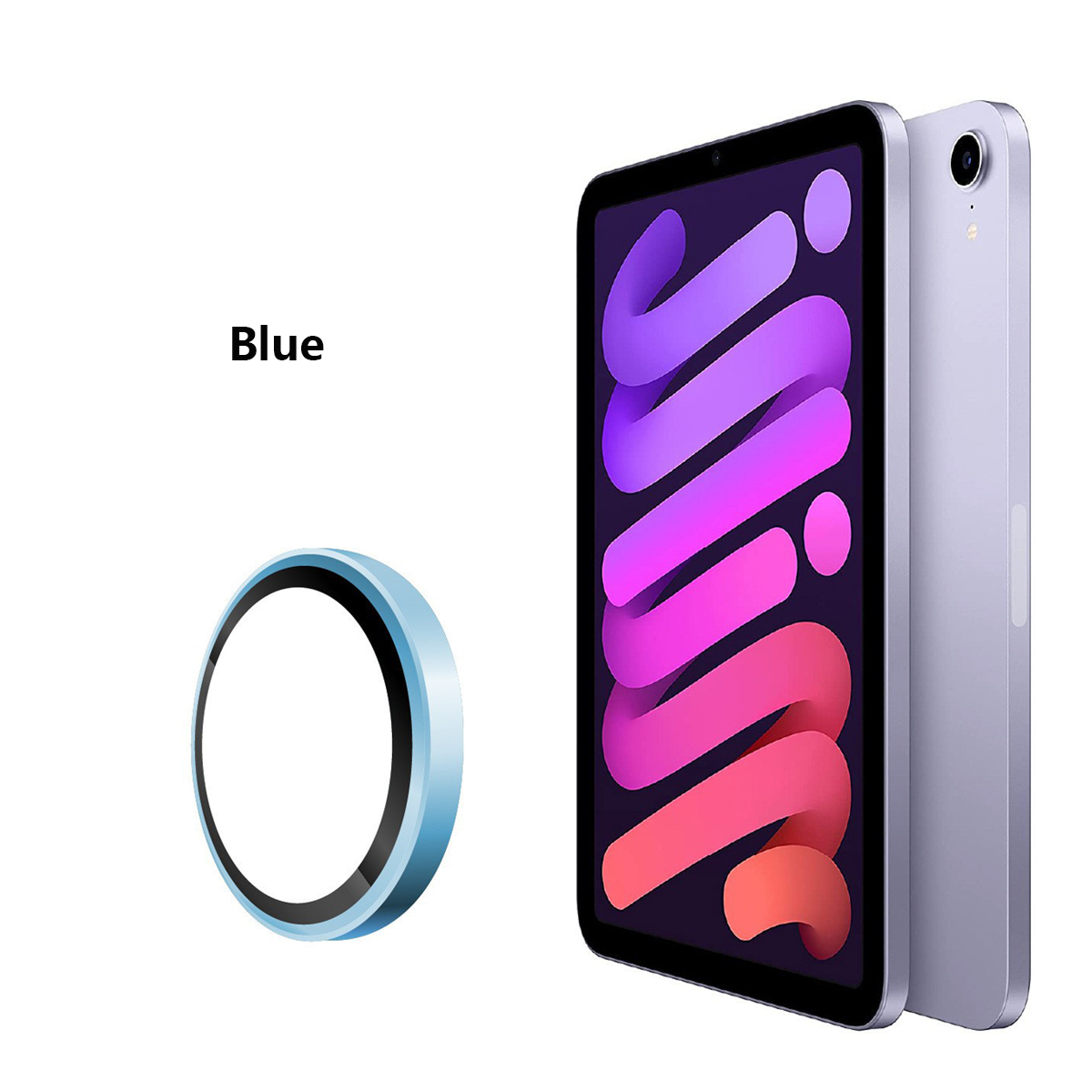 2PCS Back Camera Lens Protector for iPad 10 Air 4 5 Air4 Air5 AR+AF Metal Ring Protector Lens For iPad Pro 12.9" 11" Glass Film: Blue / Bundle5