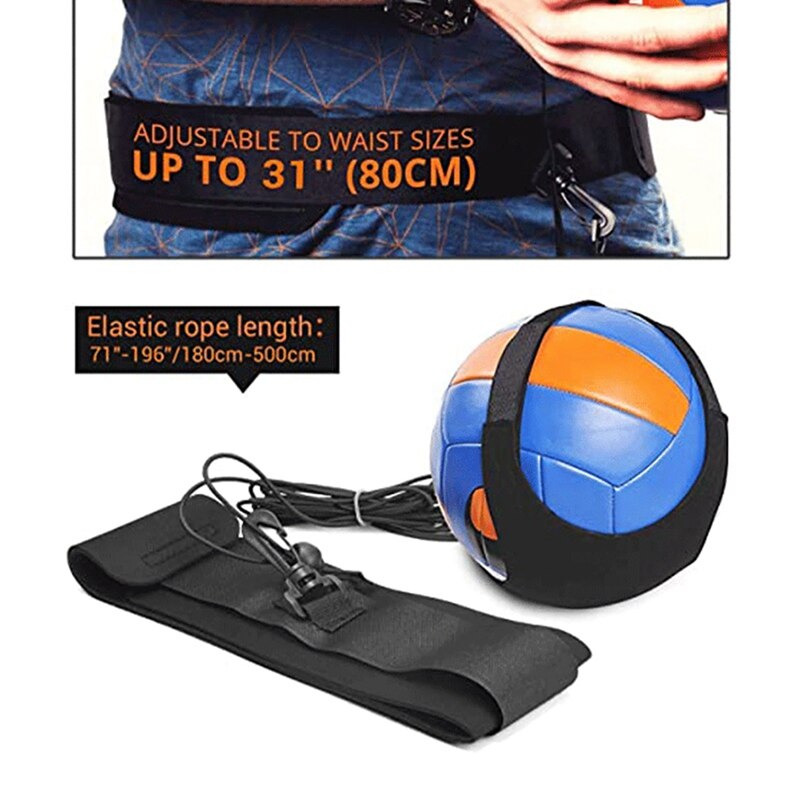 Volleyball Spike Trainer Basketball Ball Jumping Aids Adjustable Foam Stick Swivel Strap Set Volleyball Trainer