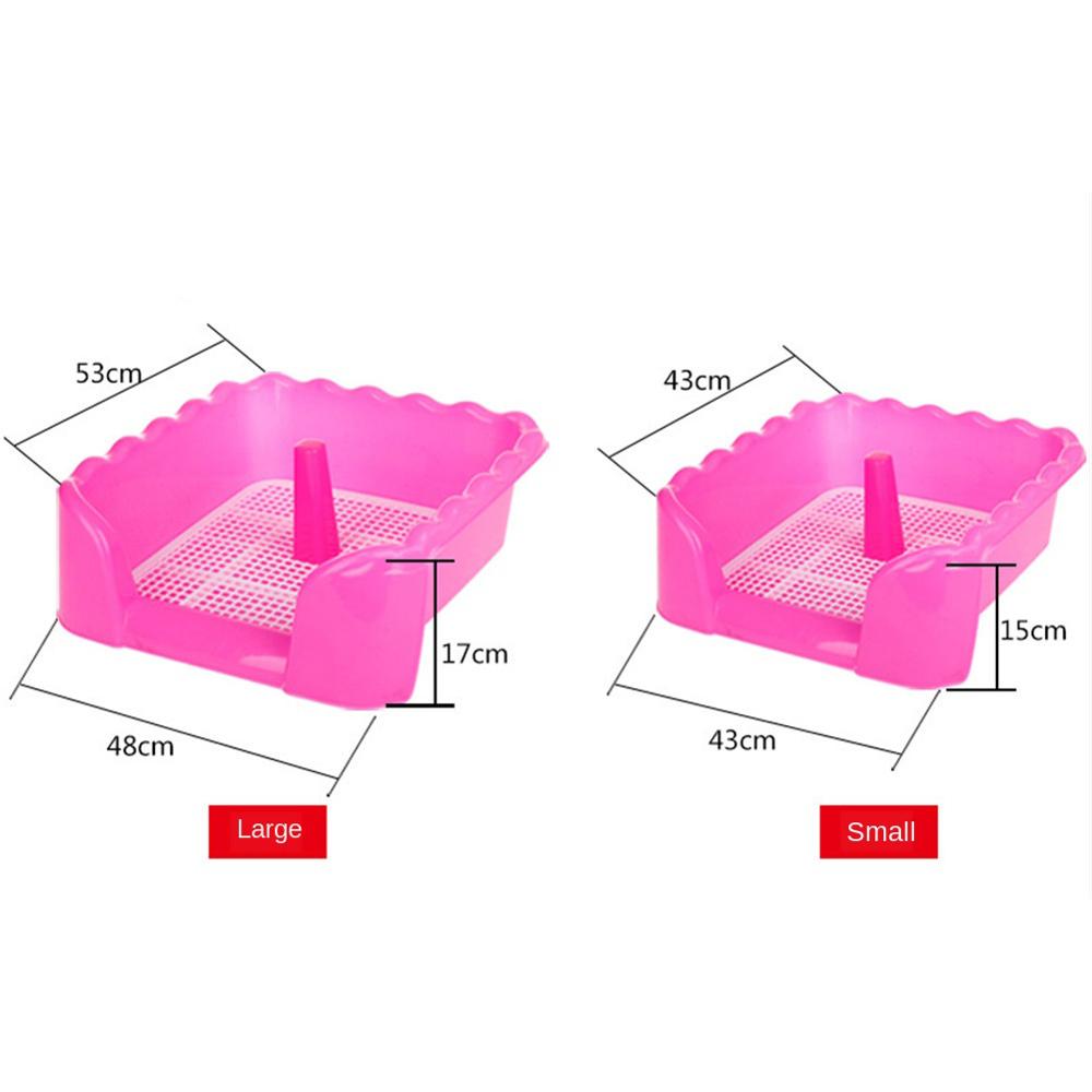 animale domestico Recintato Wc Griglia Vassoio Lettiera di Addestramento Del canna Toilette Cucciolo Padella con Parete Interna animale domestico Vasino facile da Pulire forniture