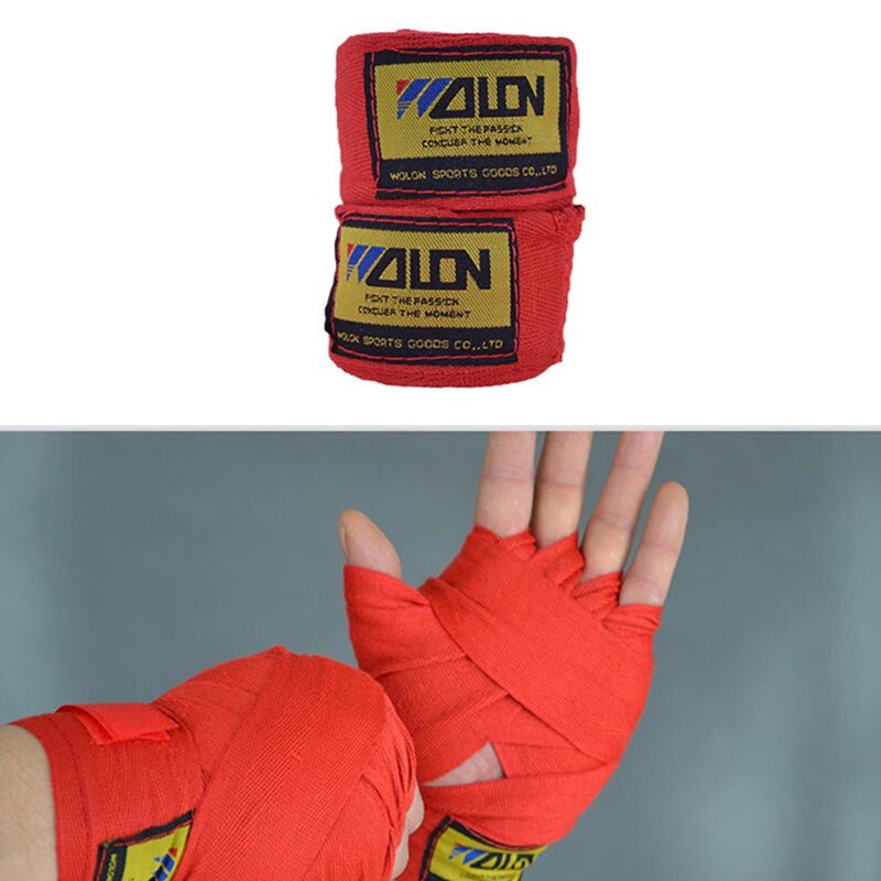 2 piezas Elastoplast puro algodón boxeo vendaje largo 2,5 m ancho 5 cm deportes elásticos seguridad deportiva correas envolturas Boxer guantes de mano