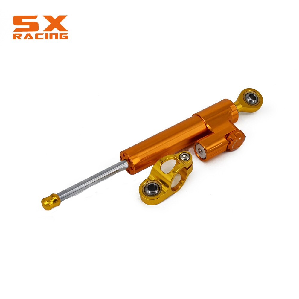 Motorcycle Steering Damper Stabilizer Bracket For DUCATI 696 796 795: Orange Gold
