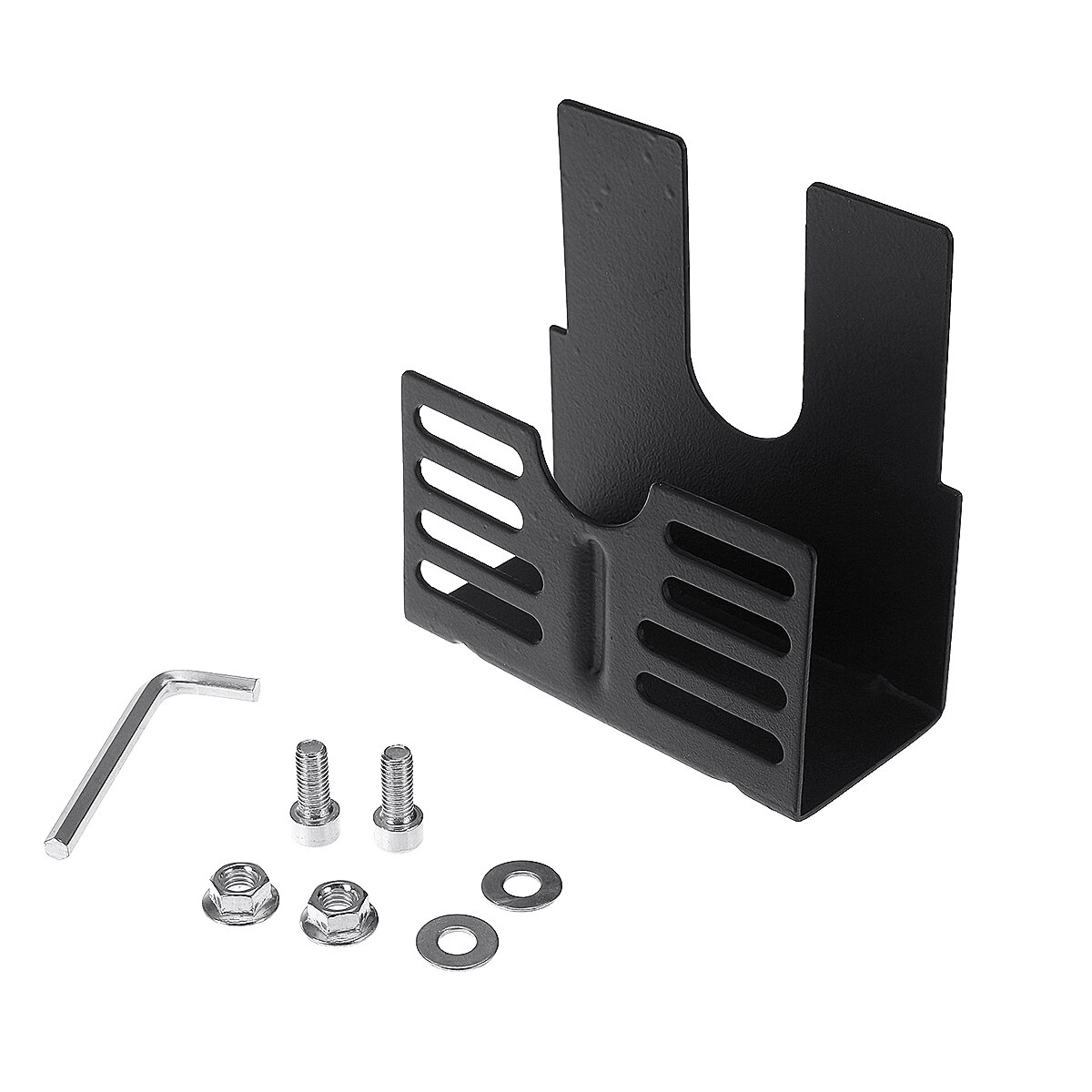 Iron Electric Rotisserie Grill Motor Bracket Spit Rod Holder Replacement Kits BBQ Accessories Rotisserie Parts Tools Black