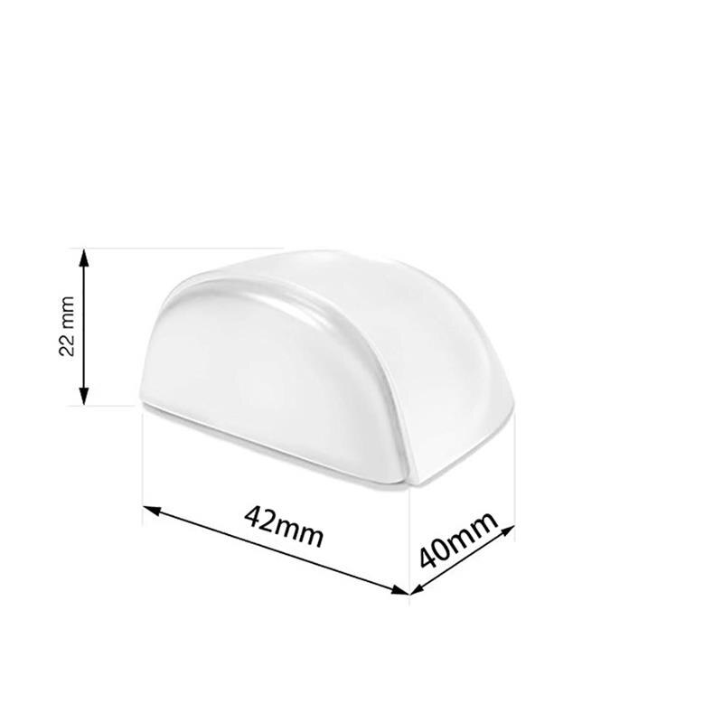 1Pc Acryl Geen Behoefte Punch Transparante Deurstopper Deur Houder Thuis Doorstop Supply