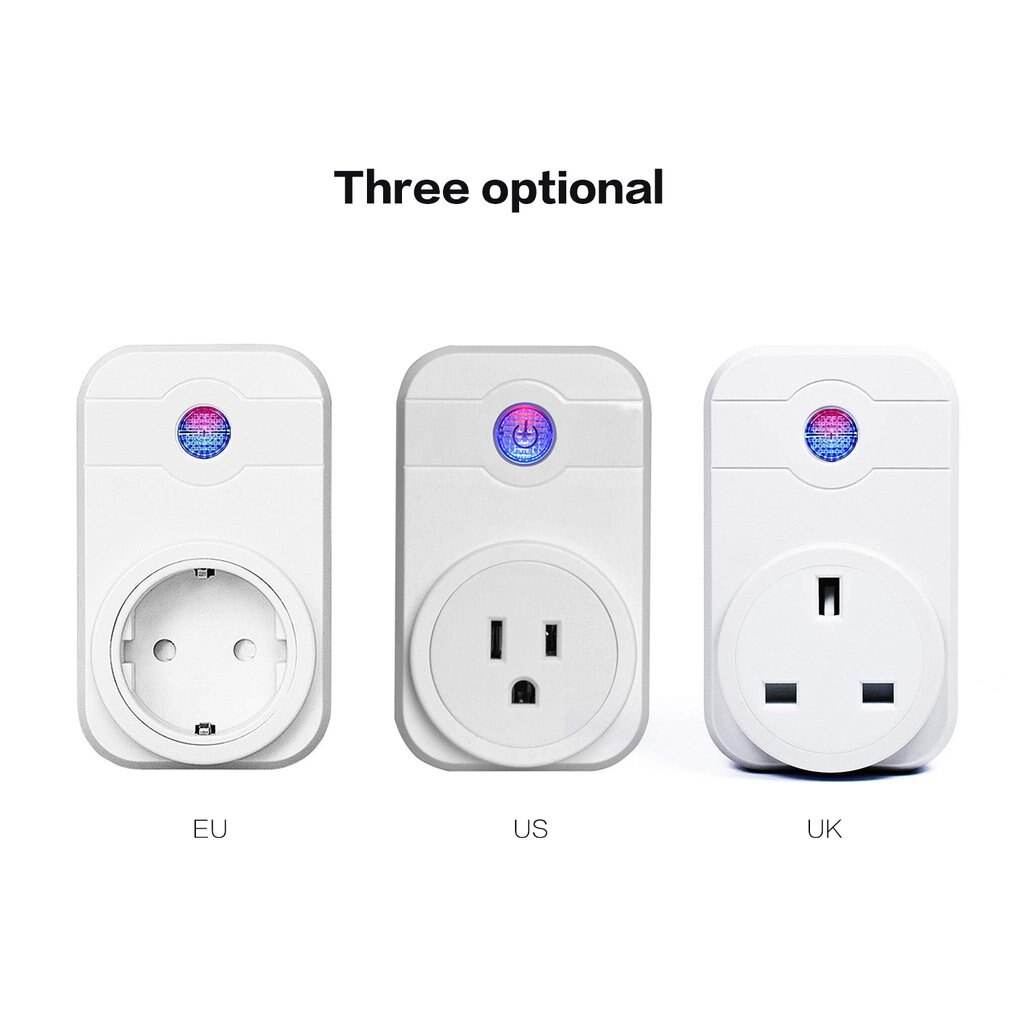 WiFi Smart Plug With Ports Timing Socket Voice Control Wireless Time Switch EU/US/UK