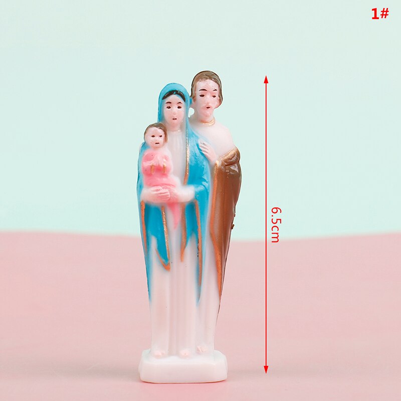Statue de la vierge marie bleue en plastique, Statue de la vierge marie, faite à la main, jésus, décoration de la maison, de noël: 1