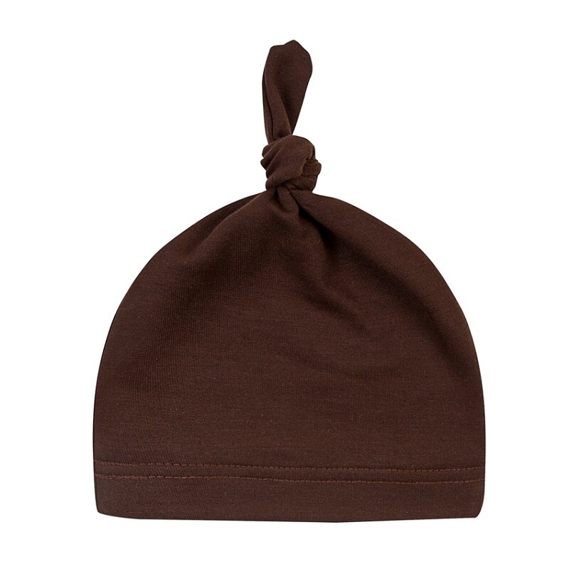 Chapeaux noués en coton pour bébés, bonnets de sommeil unisexes pour garçons et filles, jolis chapeaux de bébé ajustés pour -nés, 100%: MJ0016
