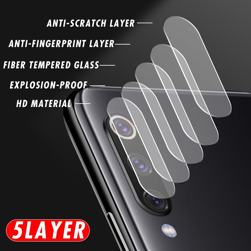 2 in 1 9D Phone Lens Protective Glass Camera Tempered Glass for Xiaomi Redmi Note 8 Pro Screen Protector for Redmi Note 8