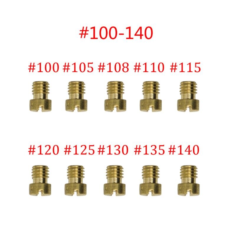 20 Pcs Carburateur Jet Kit Met Langzaam/Pilot Jet Grandado