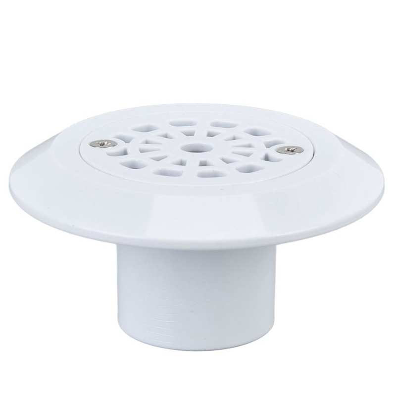 Pool Main Drain Floor Drain Plastic 4.01x2.13in Anticlogging Lightweight White for Swimming Pools Springs Spas