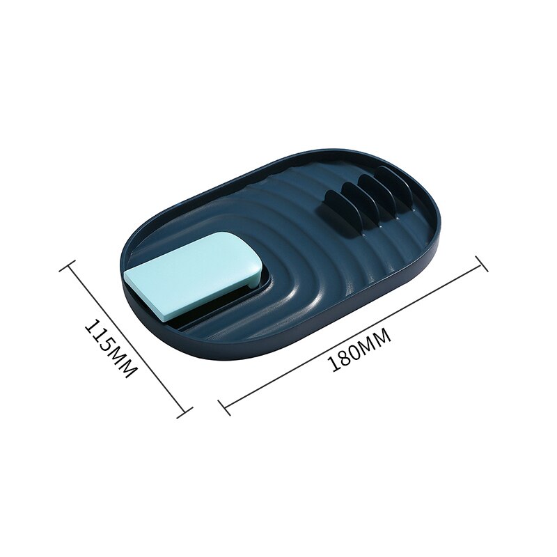 Multifunction Kitchen Spoon Stand Spoon Organizer Spatula Holder Racks Pot Lid Storage Pad Rack Plastic Lid Holder