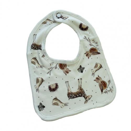 Speeksel Handdoek Gedrukt Super Absorberende Zachte Baby Kwijlen Bib Voor Peuters Baby Jongens Meisjes Voeden Schort Katoen Bandana Slabbetjes: WHITE