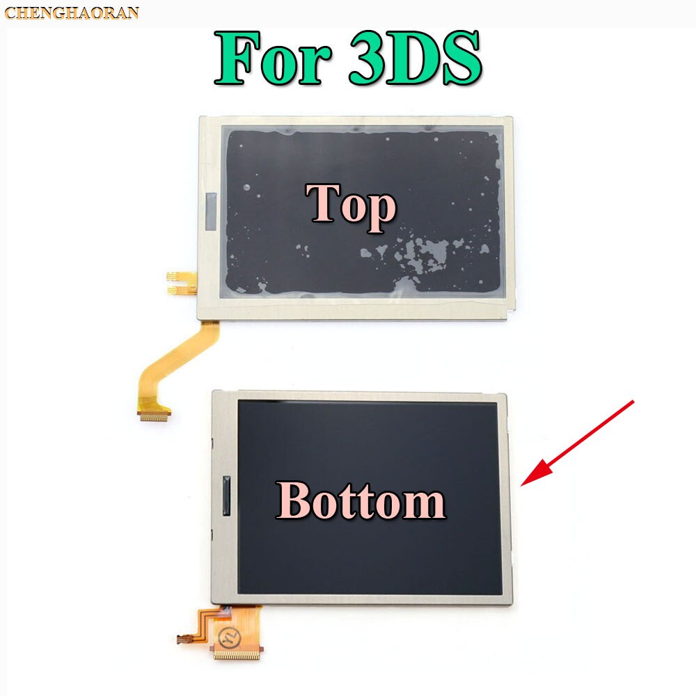 1pcs Top Upper & Bottom Lower LCD Display Screen Replacement for Nintendo DS Lite For DSL For NDSL For 3DS 3DS XL LL: For 3DS Bottom