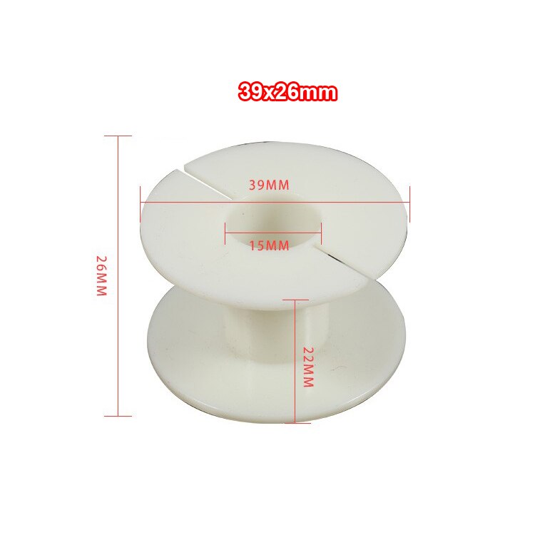 2pcs Round Inductor Winding Frame Amplifier Crossover Bobbin Wire Coil Thickened Inductance Skeleton #White: 39x26mm