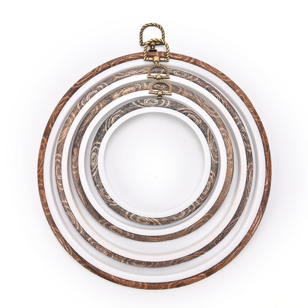 12-21cm Embroidery Hoops Frame Set Bamboo Wooden Embroidery Hoop Rings For DIY Cross Stitch Needle Craft Tools