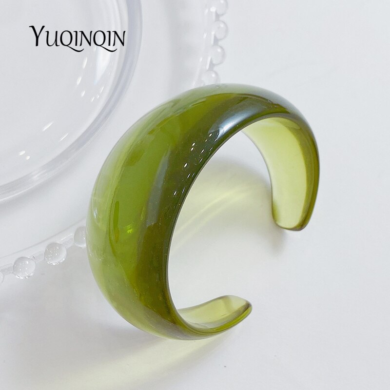 Kleurrijke Geometrische Desinger Charms Bangle Armbanden Voor Vrouwen Wide Resin Indian Open Bangles Voor Meisje Acryl Mode-sieraden