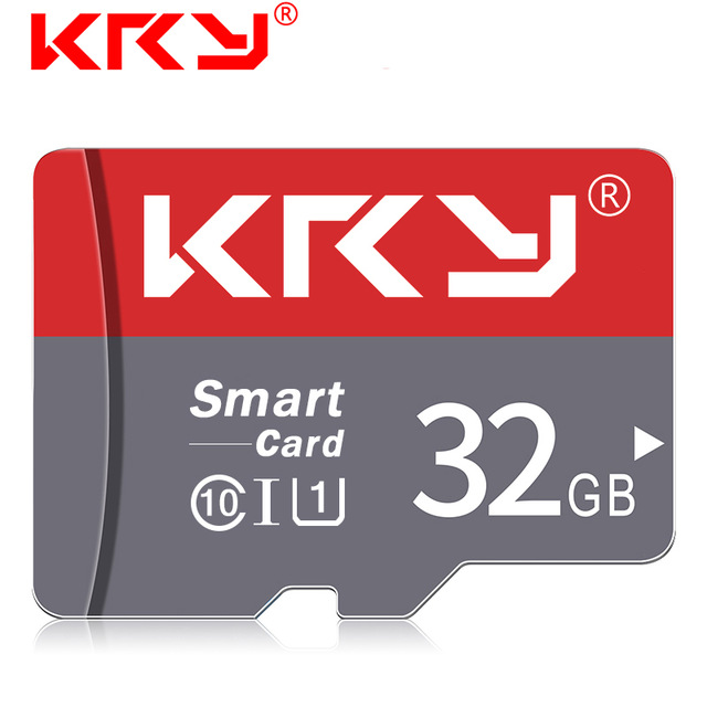 KRY tarjeta de memoria de alta velocidad Original 64GB tarjeta micro sd Clase 10 128GB tarjeta portátil flash TF 32GB 16GB 8GB para grabadora de conducción: 32 GB