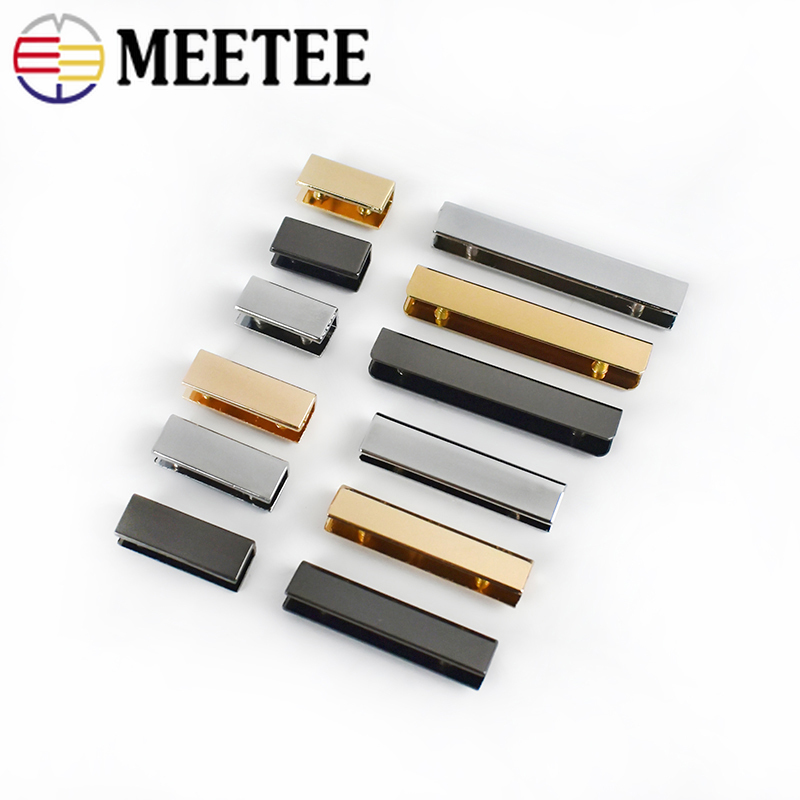 20 pz 15/20/25/32mm tessitura di metallo coda Clip borsa angolo viti bordi protezione fibbia ciondolo fai da te vite gancio accessori di chiusura