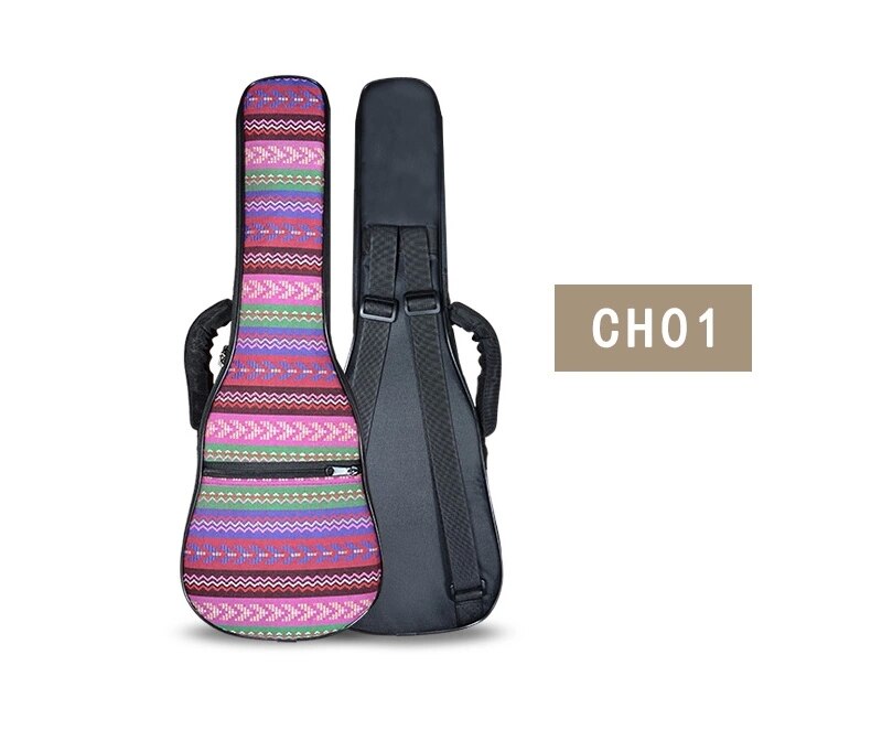 Bærbar slitesterk 21- tommers liten gitar sopran ukulele ryggsekk gig bag sak ukues myk uke dekke: Ch01