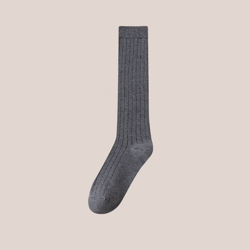 Calcetines hasta la rodilla a la con cinco dedos para hombre, calcetines a rayas de Color sólido hasta la pantorrilla, calcetines con punta abierta y absorción del sudor para primavera y verano, 5 dedos: Verde rojo