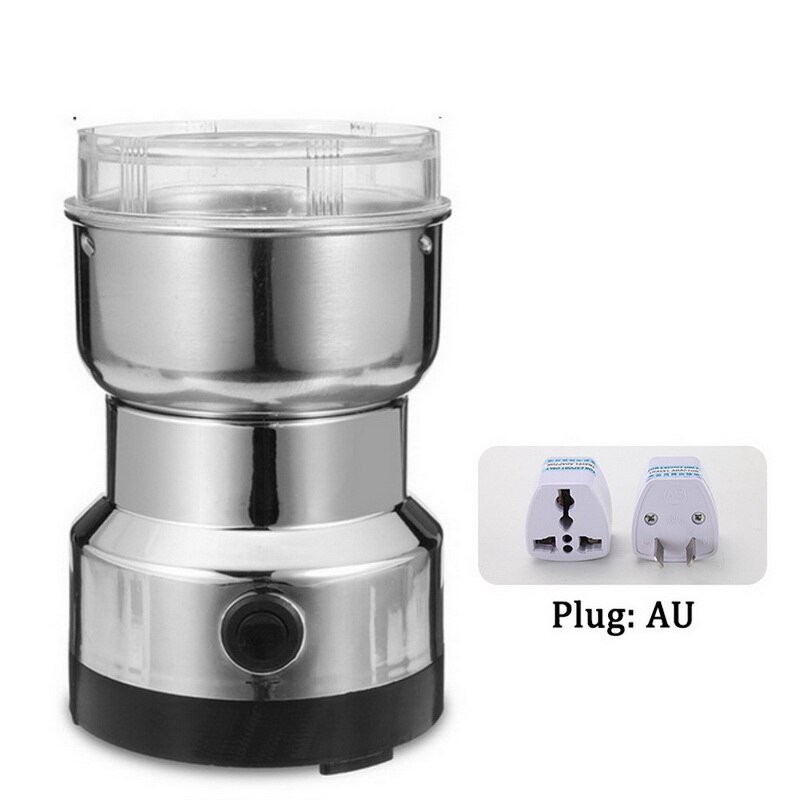 Kaffekværn elektrisk mini kaffebønner nøddekværn kaffebønner multifunktionel hjemmekaffemaskine køkkenværktøjsstik: Au