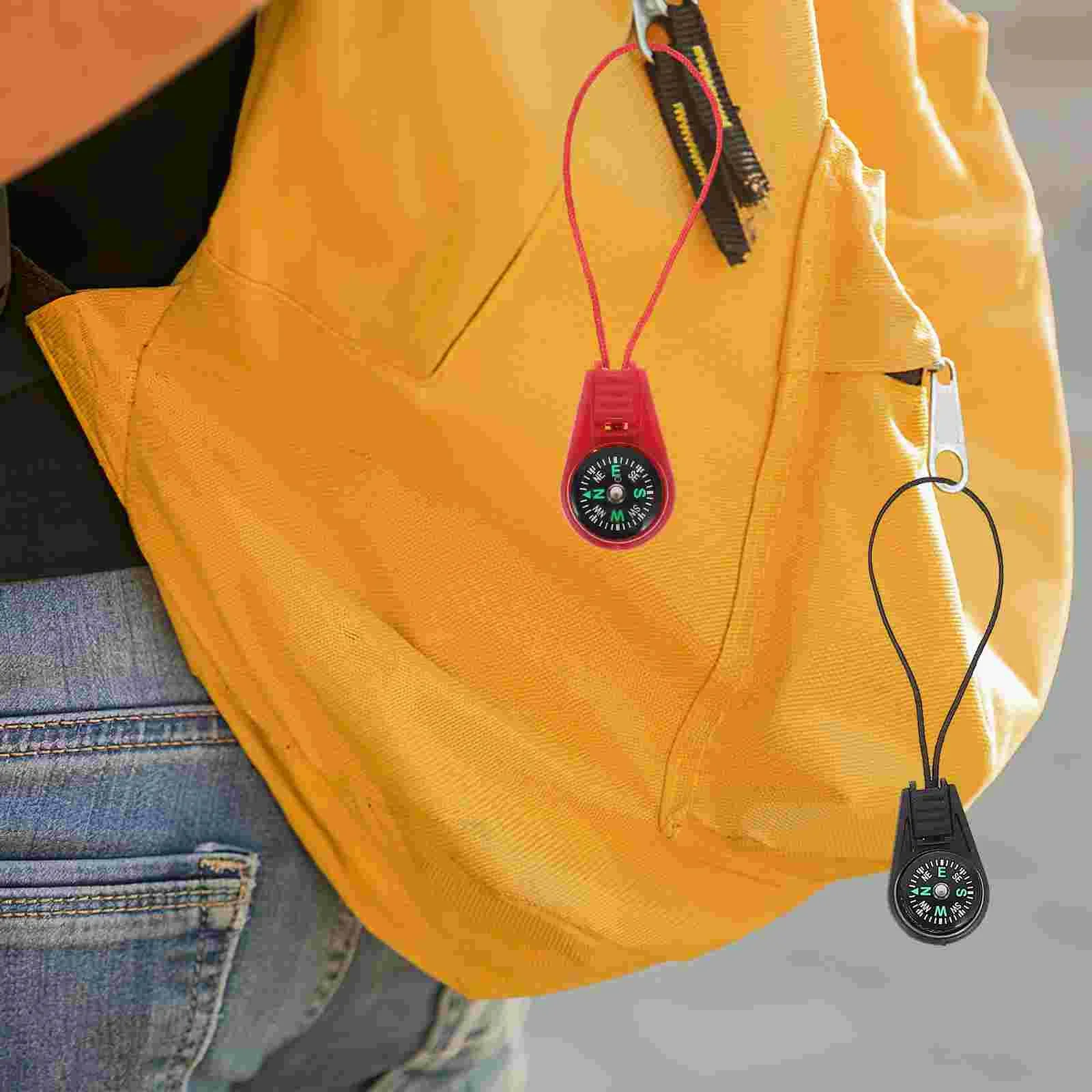 Mini Kompass ABS Camping Wandern Tasche Kompass Anhänger Tragbare Navigation Klettern Reiten Kinder Outdoor Survival Ausrüstung