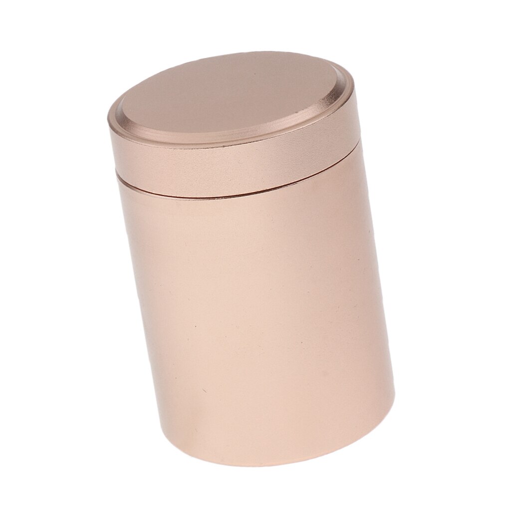 Aluminum Waterproof Capsule Holder / Pill Case Container / Tea Caddy / Coffee Can: Rose Gold