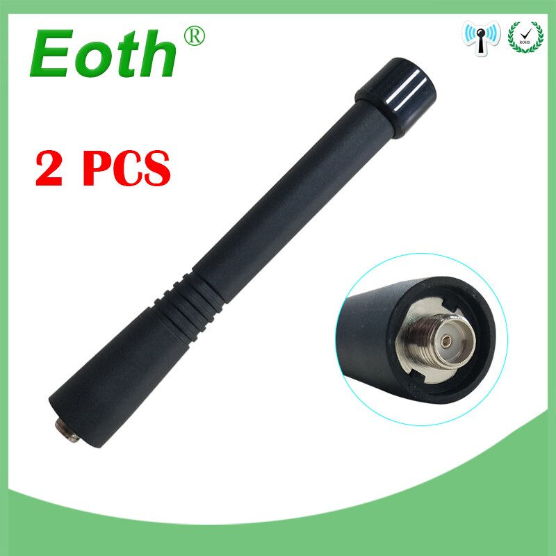 Sma-f hun vhf 136-174 mhz walkie talkie antenne til bil feltbygning opkald kompatibel radioantenne tilbehør antenne antenne: 2 stk