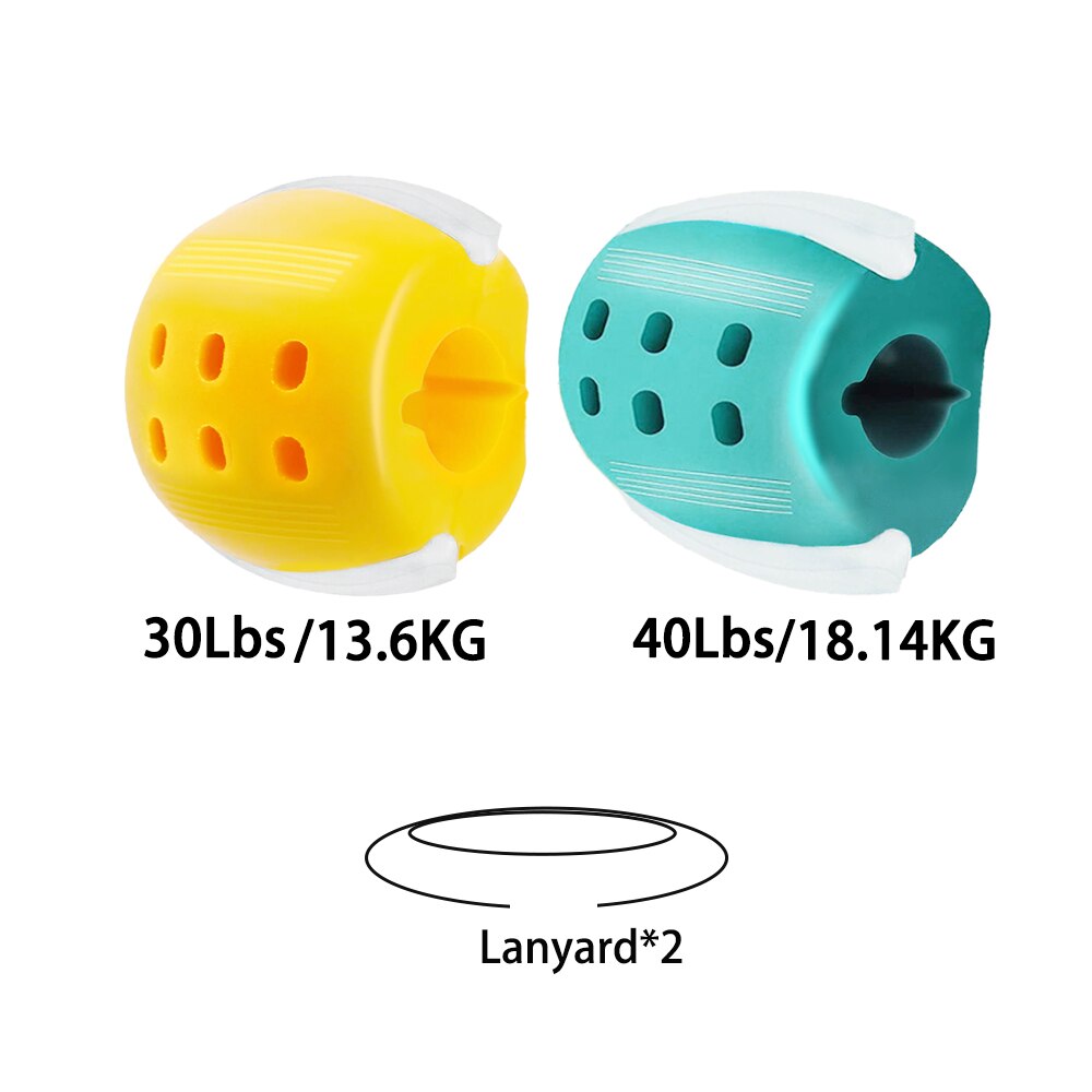 Jaw Exerciser Chew Ball Facial Jawline Trainer Masseter Training Fitness Ball Toning Jawrsize Bite Exercise for Neck Face: (30 40 LBS) Set A
