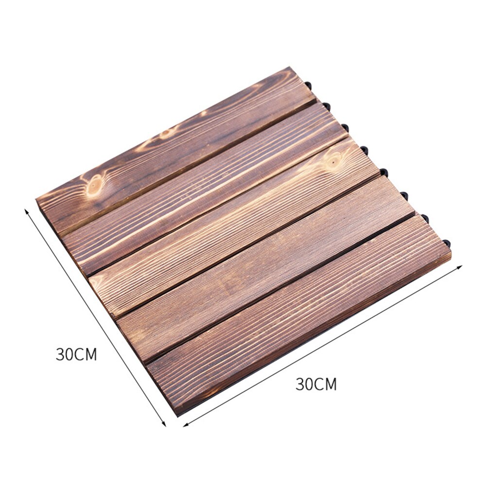 Wood Patio Paver Interlocking Flooring Tile Interlocking Deck Tile for Outdoor and Floors