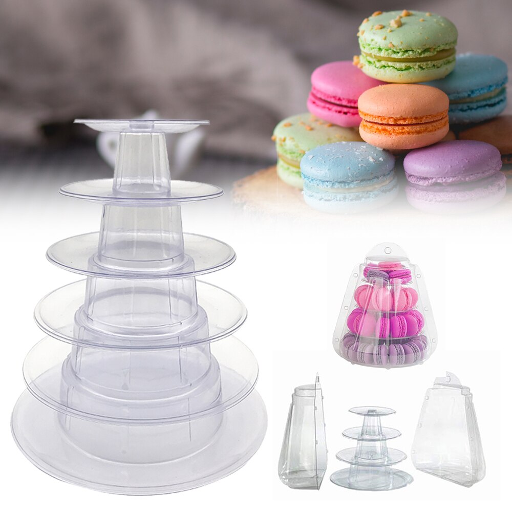 4/6 lag macarons display tower pvc macaron tower stand fondant cake stand wedding cake decorating tool