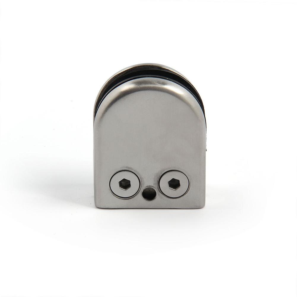 Glass Clamp Stainless Steel Clip Flat Back Bracket for Balustrade 6-12MM Glass Holder