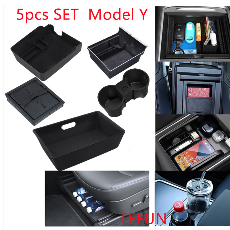 For Tesla Model 3 Y Storage Box 2022 Tesla Central... – Vicedeal