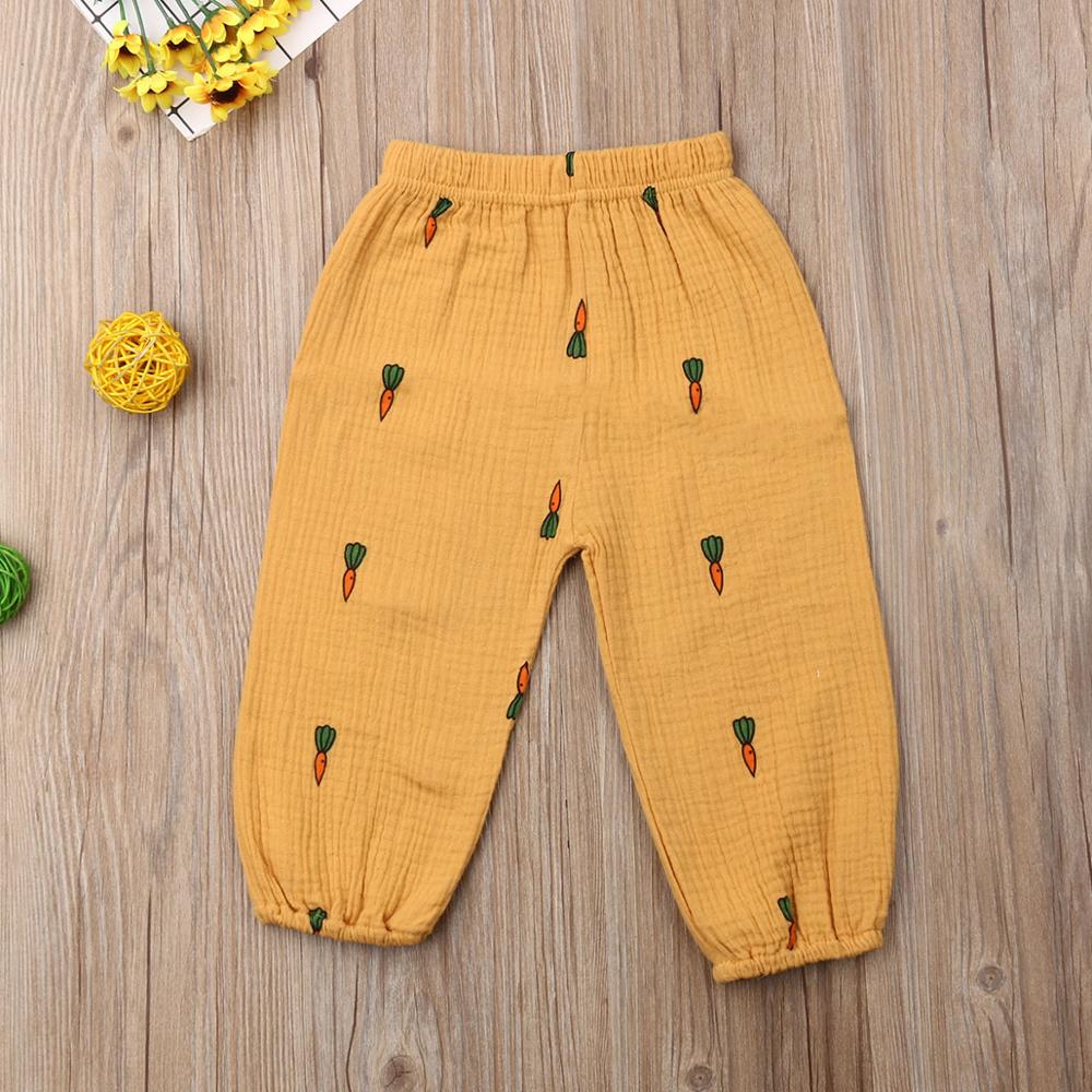 Peuter Kids Baby Boy Meisjes Lange Harem Katoen Linnen Broek Broek Leggings Blommers Kleding Soft Comfy Ploka Stippen Wortel