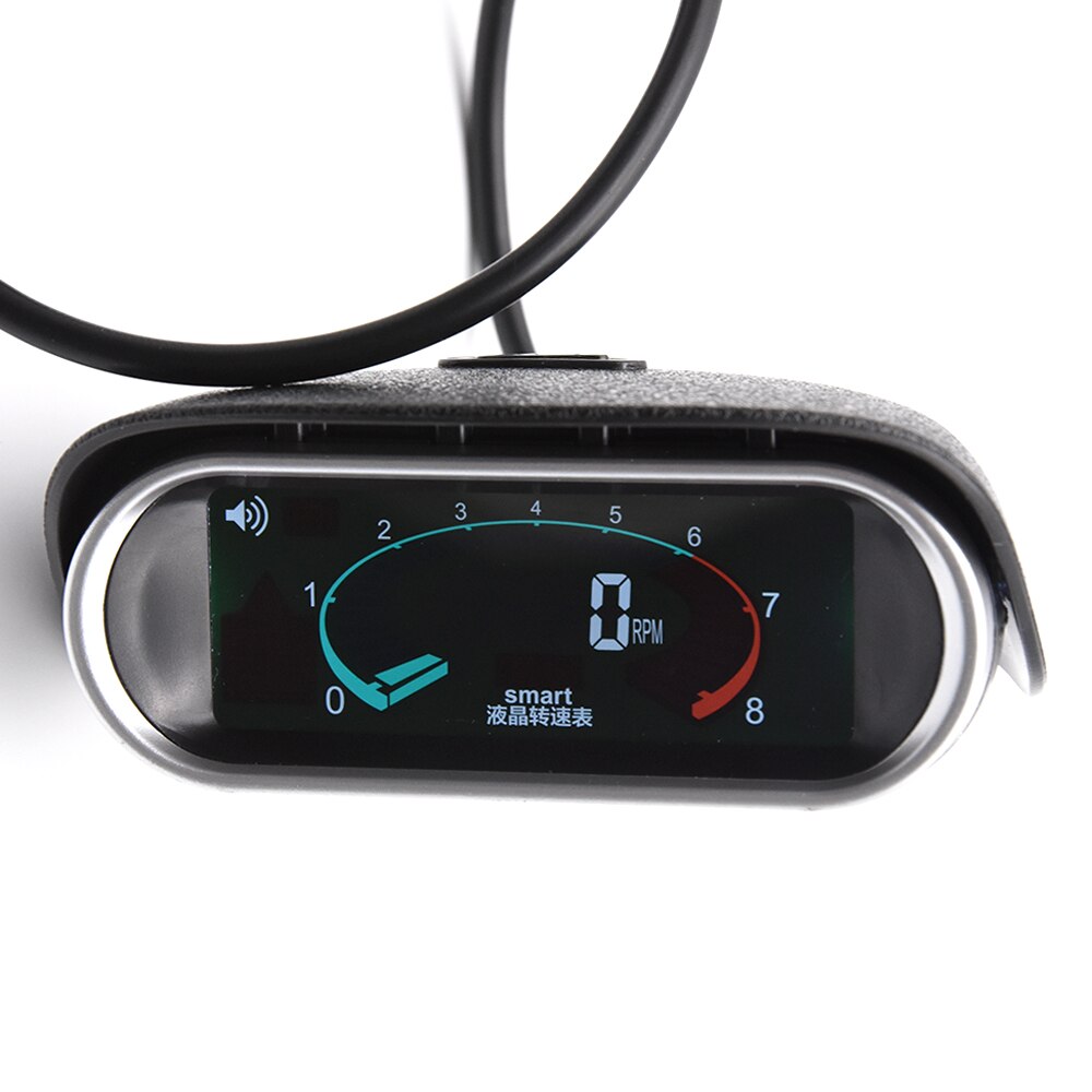 Bil lcd turteller digital motor turtallsmåler bil lastebil turtall timeteller 50-9999 rpm 12/24v med brukerveiledning
