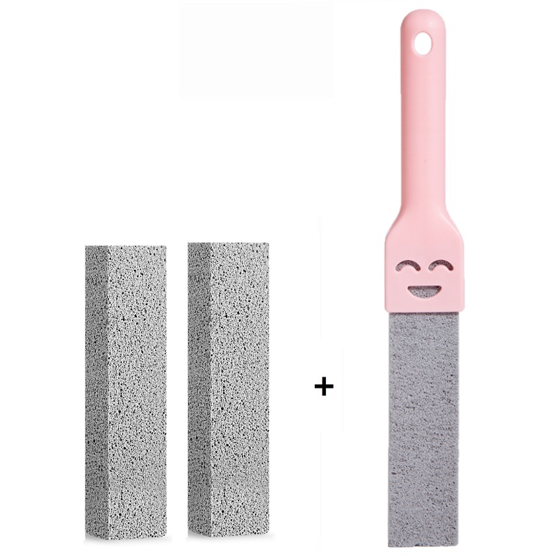 5PCS Pumice Stone Toilet Brush Bathroom Cleaning Stone with Handle Tile Sink Bathtub Limescale Rust Stain Remove Cleaning Tools
